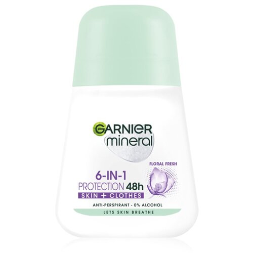 Garnier Mineral Protection 6 Floral Fresh 48h antiperspirant proti znoju, vonju in madežem na oblačilih 50 ml za ženske Cene