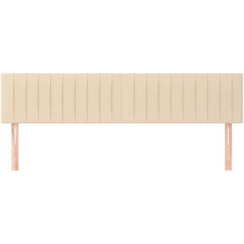  Uzglavlja 2 kom krem 100x5x78/88 cm od tkanine Slike