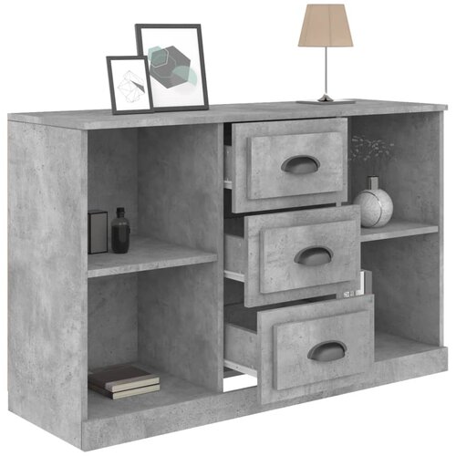  Komoda siva boja betona 104,5x35,5x67,5cm od konstruiranog drva Slike