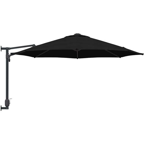  Vrtni suncobran Crna 248 x 248 x 148 cm Poliester i čelik Slike