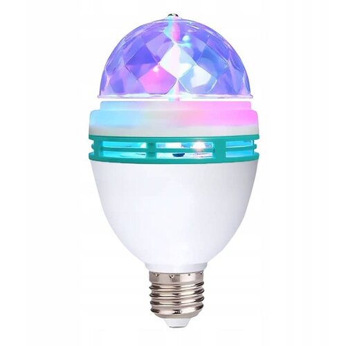 Iso RGB disko E27 LED sijalka 3x1W Slike