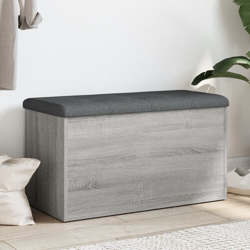  Klupa za cipele siva boja hrasta 82x42x45 cm konstruirano drvo Cijene