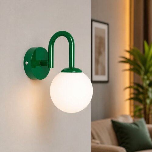 Opviq zidna lampa Loop-20451-C, 1 × E27, tamnozelena Cene