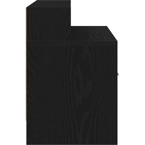  Noćni ormarić s ladicom crni hrast 51x31x47 cm Slike