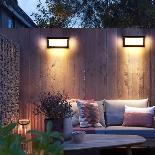  LED spolja&amp;scaron;nje zidno svetlo NEELY 1xE27/9W/230V 4000K IP54 crna Slike