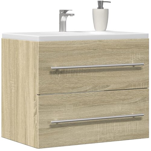 Ormarić za umivaonik boja hrasta sonome 60x38,5x48 cm iverica Slike