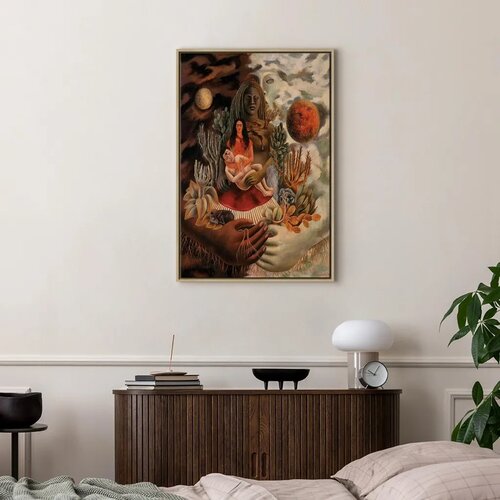  Slika - Frida Kahlo &amp;ndash; The Love Embrace of the Universe the Earth (Mexico) Myself Diego and Se&amp;ntilde;or Xolotl 40x60 U prirodnom dr Slike