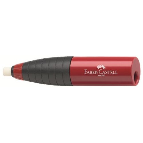 Faber-Castell zarezač Twist sa gumicom crveni/plavi - 1 kom Cene