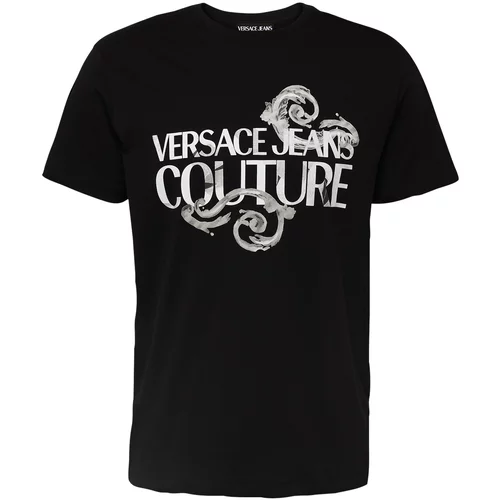 Versace Jeans Couture Majica siva / crna / bijela