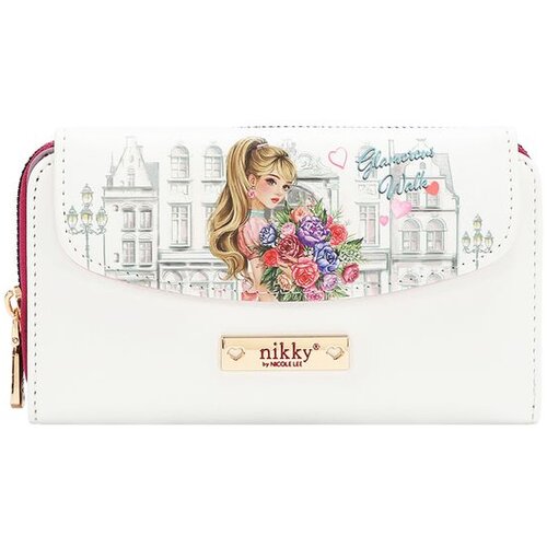 Nikky Novčanik Glamorous Walk bijeli 16 x 9 x 3 cm Slike