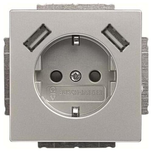 Busch-Jaeger SCHUKO-2x vtičnica USB 20 EUCB2USB-866, (20888035) Cene