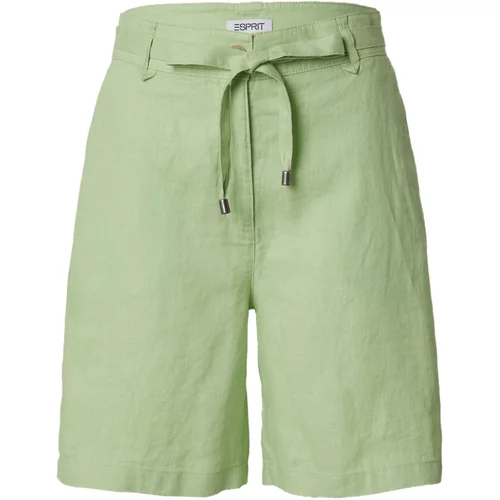 Esprit Chino hlače pastelno zelena