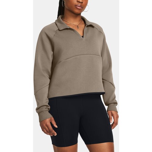 Under Armour Sweatshirt Unstoppable Flc Rugby Crop-BRN - Women Slike