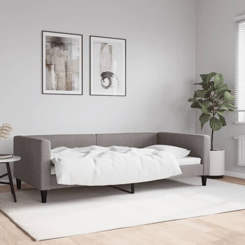 vidaXL Dnevni krevet smeđesivi 100 x 200 cm od tkanine Cijene