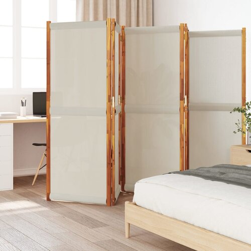 vidaXL Sobna pregrada s 5 panela svjetlosiva 350x180 cm Cijene