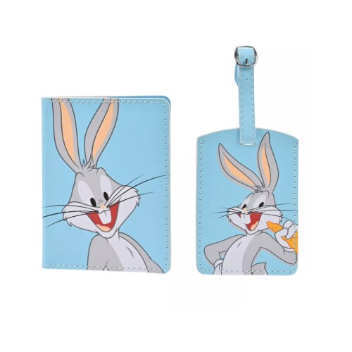 Widdop &amp;amp; Co. Looney Tunes - Set futrola za paso&amp;scaron; i tag za kofer - Looney Tunes, Bugs Bunny, Warner Bros Slike
