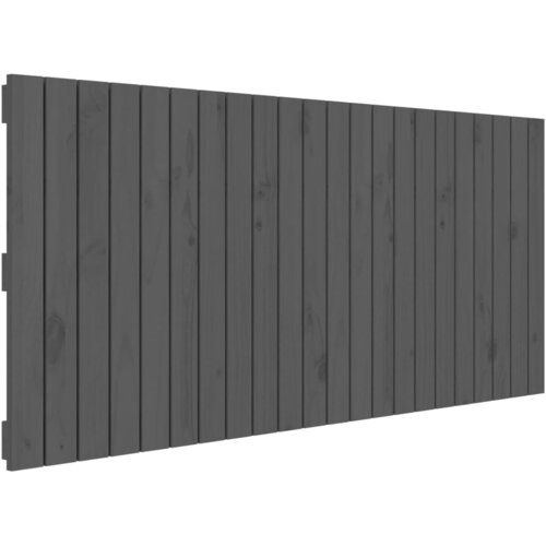  Zidno uzglavlje sivo 140x3x60 cm od masivne borovine Slike