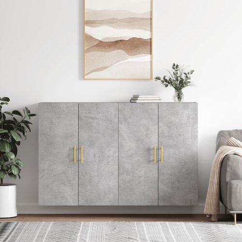 The Living Store Stenska omarica 2 kosa betonsko siva 69,5x34x90 cm - Stenska Omara, (21430500) Cene