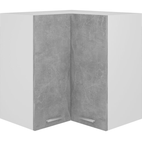 vidaXL Viseča kotna omarica betonsko siva 57x57x60 cm iverna plošča, (20716580) Cene