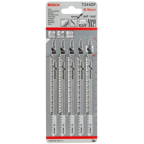 Bosch LIST VBODNE ŽAGE T 344 DF 5-DELNI KOMPLET Cene