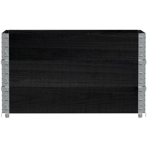  Vrtna sadilica crna 100x50 cm od masivne borovine Slike
