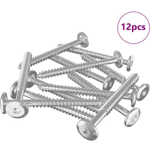 vidaXL Leseni vijaki 12 pcs srebrna M6 x 70 mm Jeklo, (5000163882) Cene