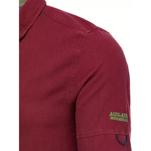 DStreet Men&amp;#039;s burgundy shirt DX2252 Slike