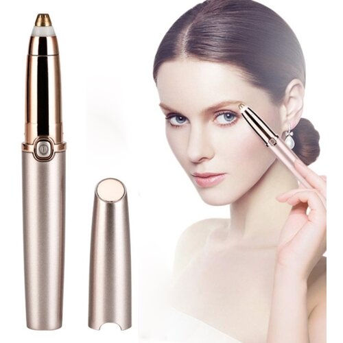 SARAHE Električni strižnik obrvi s pritiskom na gumb, avtomatska naprava za odstranjevanje dlak (rožnato zlato), (22149902) Slike