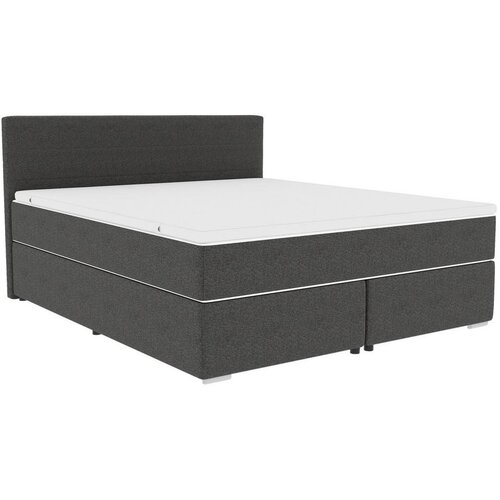Mömax Postelja Boxspring Catania, Antracit, 140x200 Cene