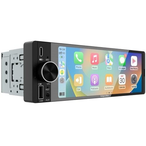Kr&amp;uuml;ger&amp;amp;Matz KM2016 1 DIN autoradio s CarPlayom, Android Autom i Bluetoothom Slike
