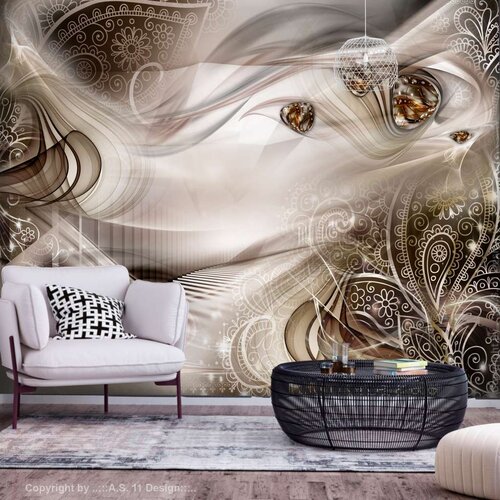  Samoljepljiva foto tapeta - Autumn Evenings (Brown) 196x140 Slike