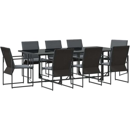  Set za blagovanje na otvorenom od 10 komada s jastucima od čelika i tekstilena Cijene