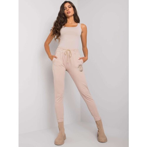 RELEVANCE Sweatpants-RV-DR-7072.26-beige Cene