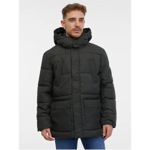 Only Men's Black Quilted Jacket & SONS Arwin - Men