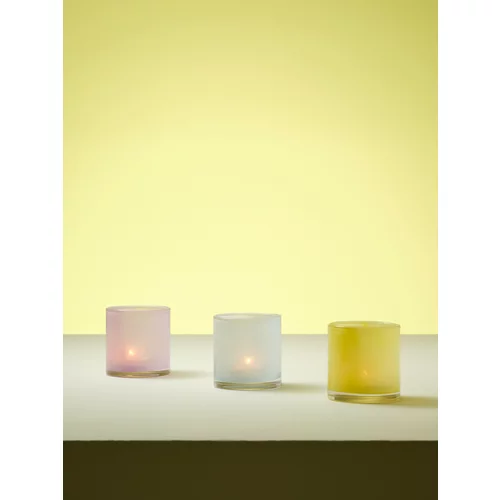 Reserved - Držač svijeća jednostavna dizajna - žuta boja