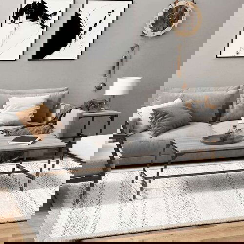 VidaXL Stolić za kavu boja sivog hrasta 80x50x35 cm konstruirano drvo Slike