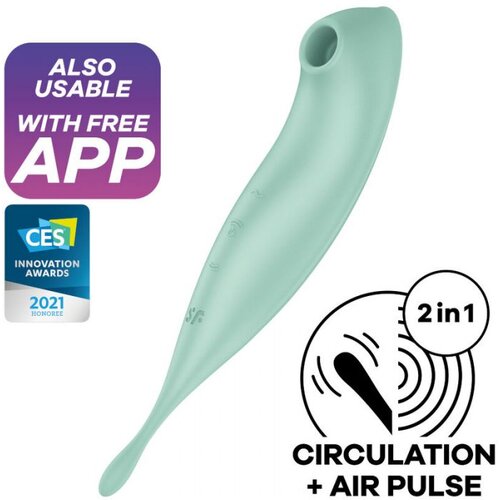 Satisfyer Twirling Pro - pametni klitorisni vibrator 2v1, ki ga je mogoče ponovno napolniti (meta) Cene
