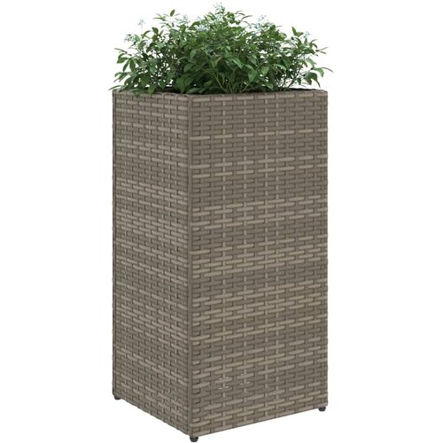  Vrtna sadilica siva 30 x 30 x 60 cm od poliratana Slike