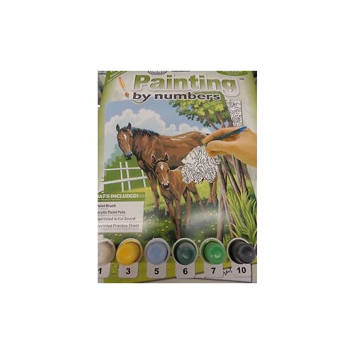  Kreativni set za slikanje - Konj i ždrijebe (set za slikanje po bojama) Slike