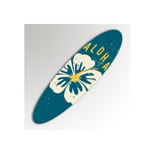 WALLXPERT dekorativna slika u obliku surf daske aloha Cene