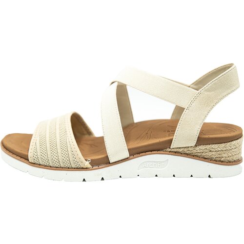 Skechers Sandali &amp;amp; Odprti čevlji BOBS Arch Fit Beach Kiss Bež Slike
