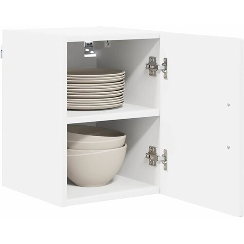  Ormar za Zid 2 pcs Bijelo 30 x 31 x 40 cm Konstruirano drvo Slike
