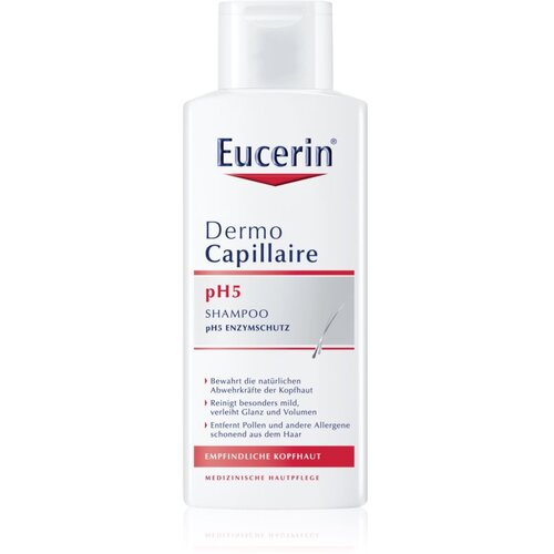 Eucerin dermocapillaire pH5 mild shampoo &amp;scaron;ampon za občutljivo lasi&amp;scaron;če 400 ml za ženske Slike