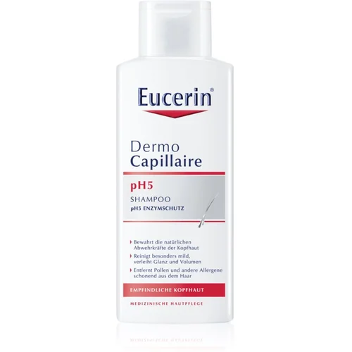 Eucerin dermocapillaire pH5 mild shampoo šampon za občutljivo lasišče 400 ml za ženske