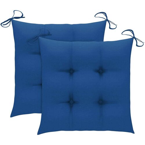  Jastuci za stolice 2 kom svjetloplavi 40x40x7 cm tkanina Oxford Slike
