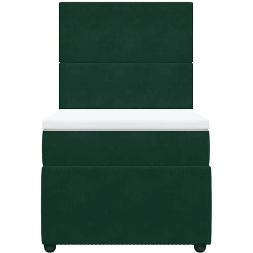 Box spring krevet s madracem tamnozeleni 100x200 cm bar&amp;scaron;unasti Slike