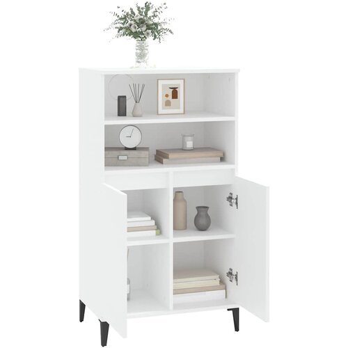 Highboard Bijela 60 x 36 x 110 cm Konstruirano drvo Slike