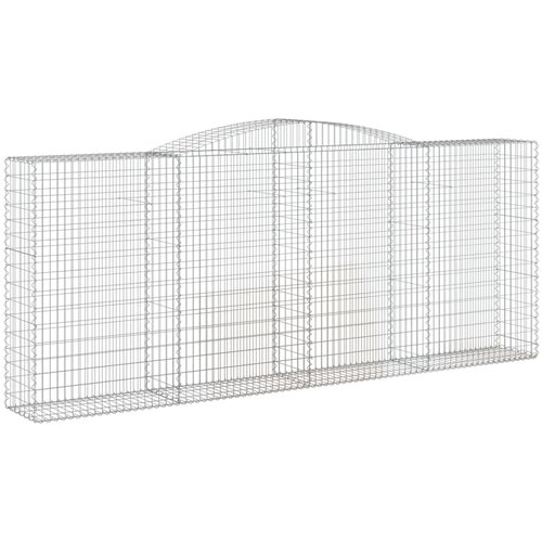  Lučne gabionske ko&amp;scaron;are 5 kom 400x50x160/180cm pocinčano željezo Slike