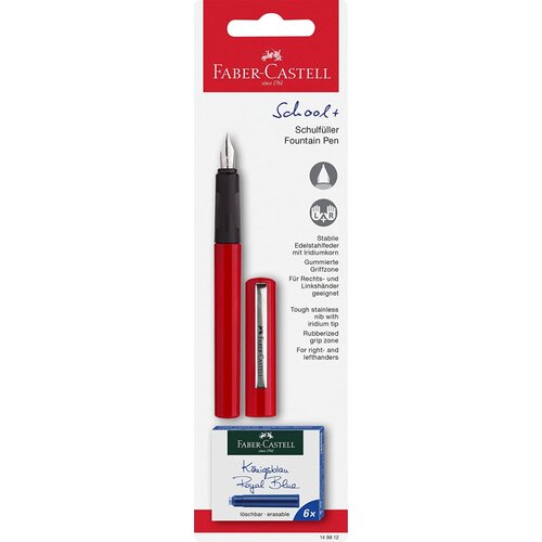  Nalivno pero faber-castell+bombice rdeč FABER-CASTELL Cene