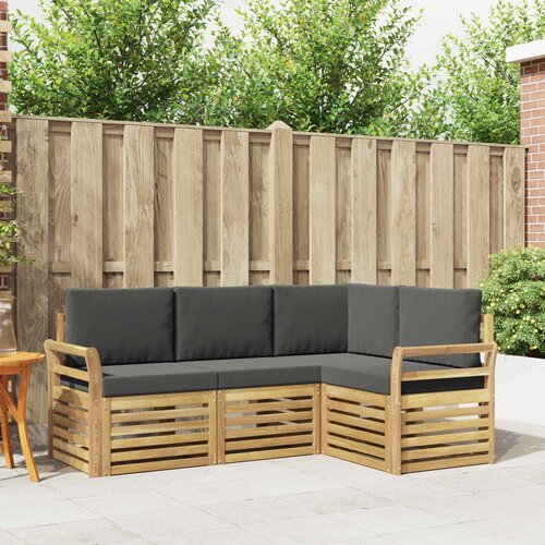  Setovi sofa 4 pcs Bijela i antracit 190 x 130,5 x 73 cm Cene